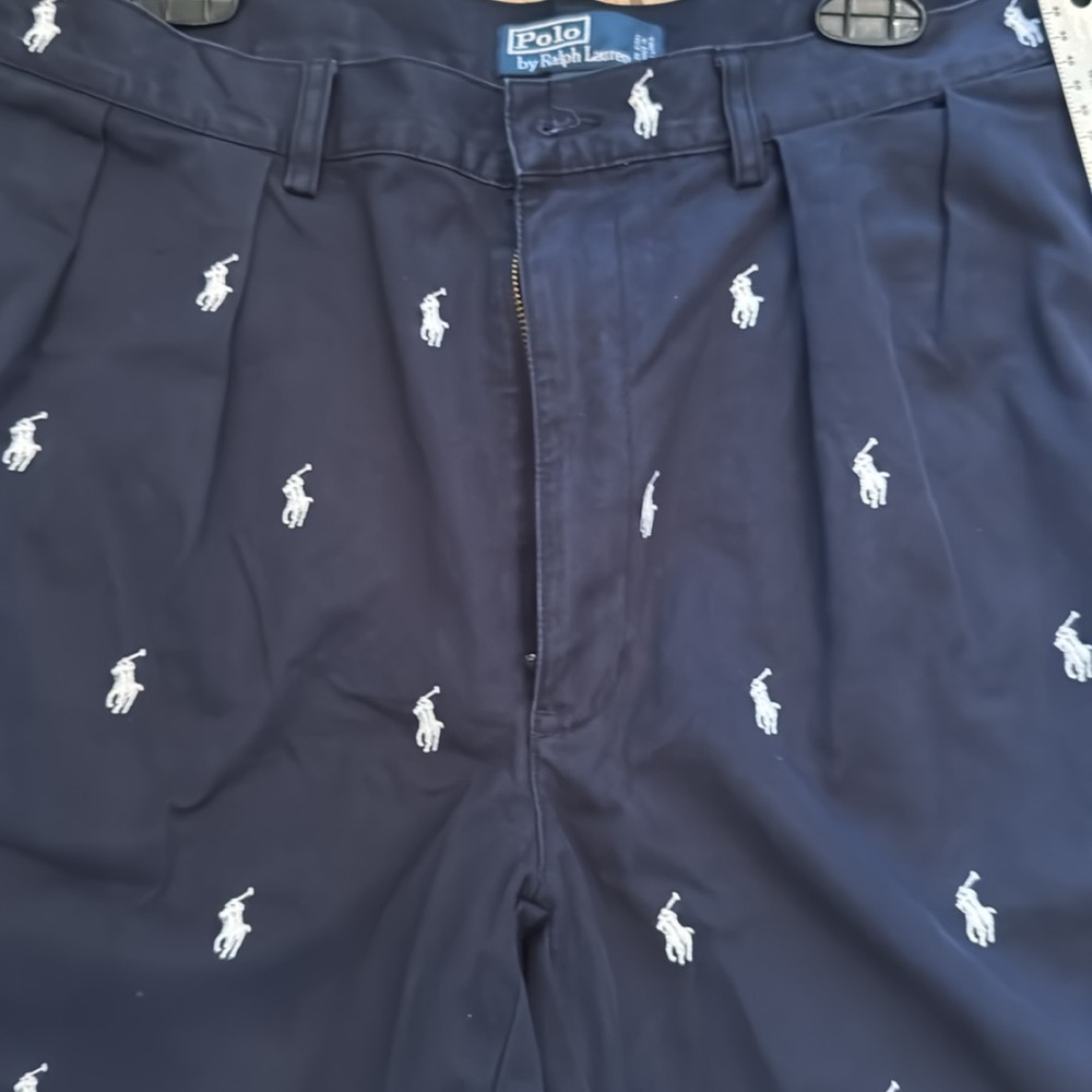 Polo by Ralph Lauren Tyler Navy Logo Shorts - size 35 waist - Picture 11 of 11